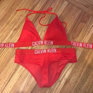 Calvin Klein Red Bikini Set